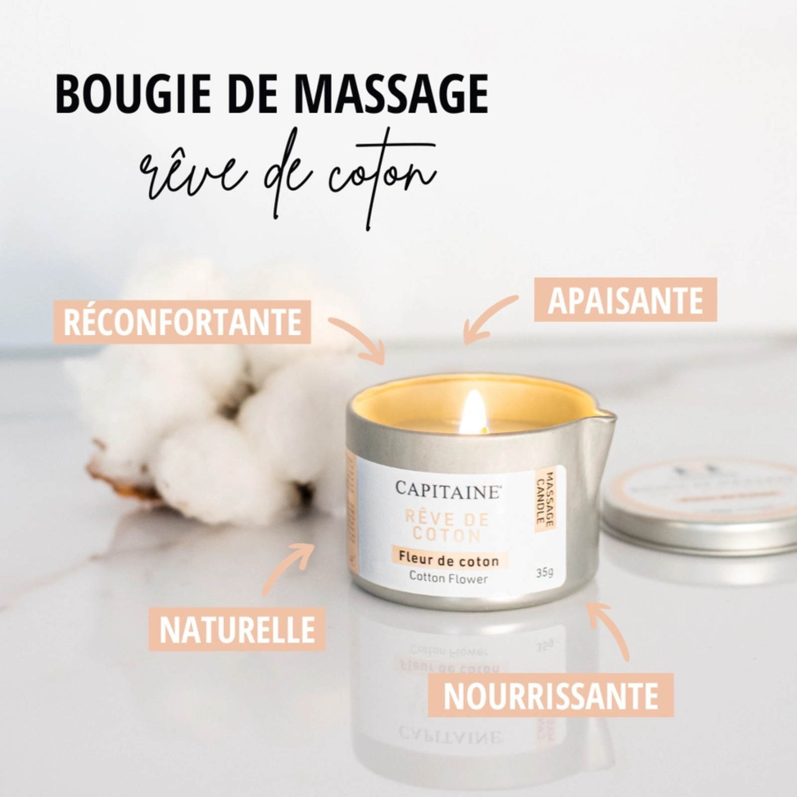 Bougie de massage