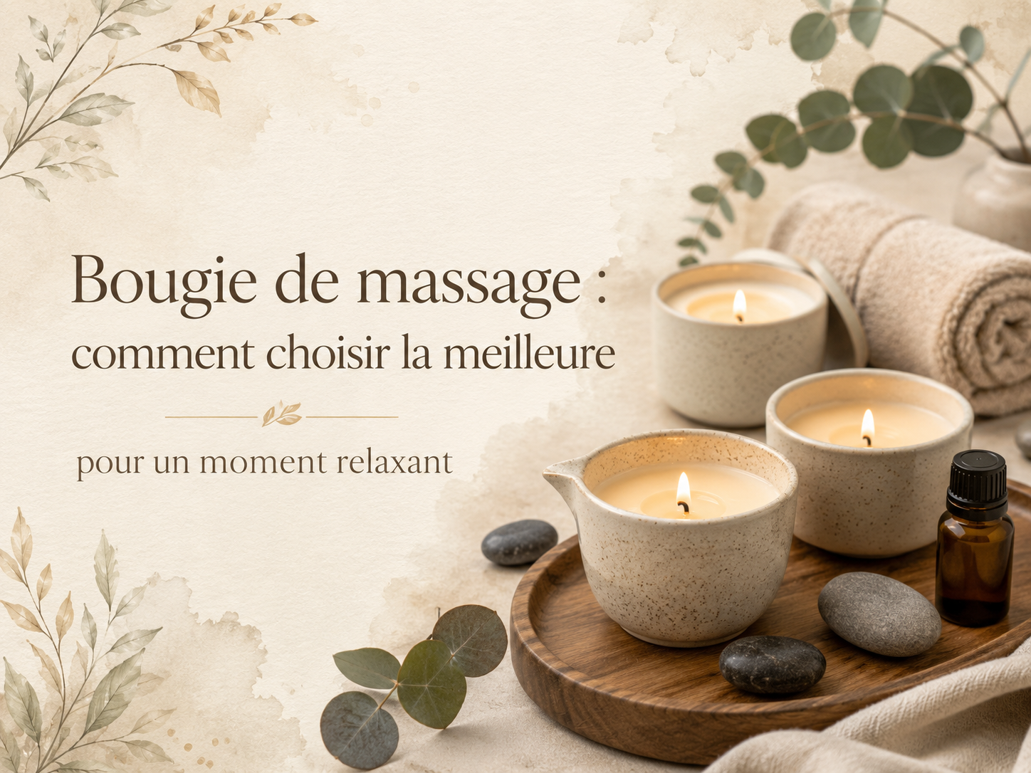 Bougie de massage